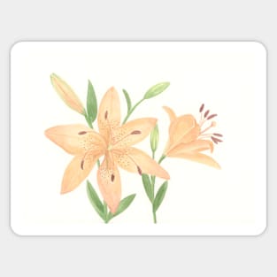 Orange Lilies Sticker